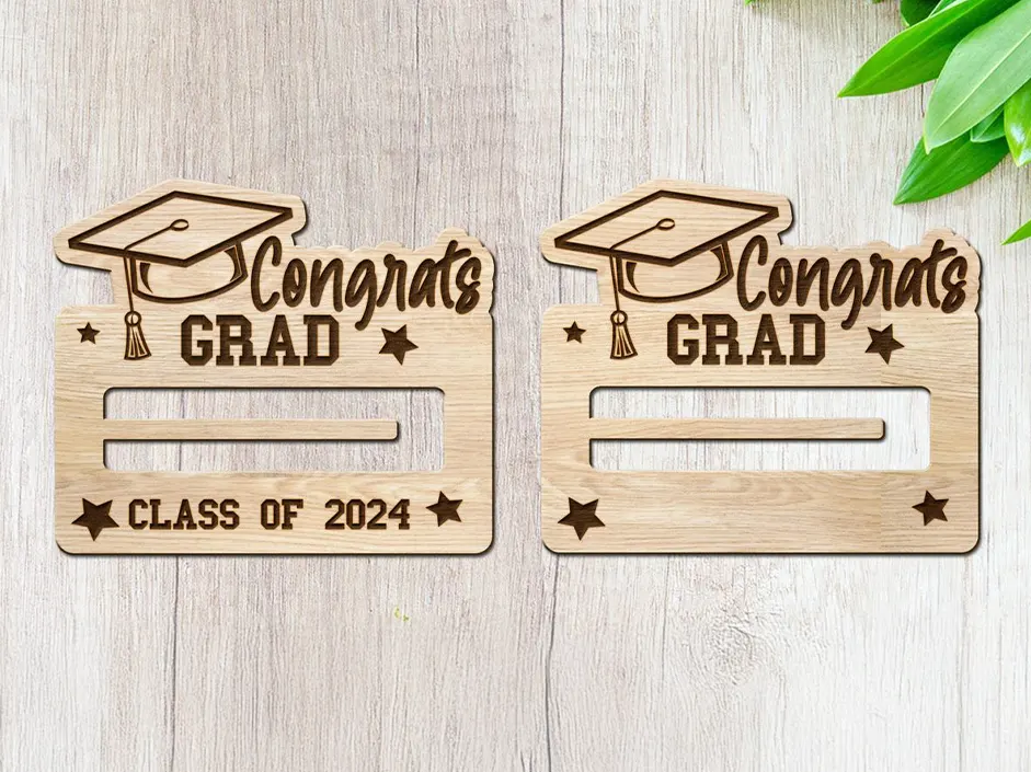 Detalles de grado en MDF graduación