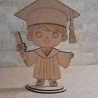 decoración graduación MDF artesanal