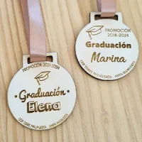 medalla graduación MDF
